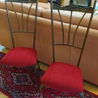 sedie anni 60 in ottone