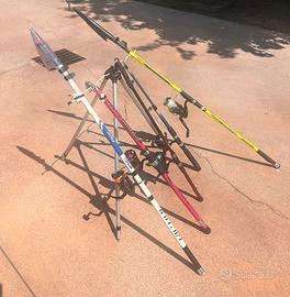 CANNA PESCA CANNE FIUME MARE MULINELLO KIT ESCHE