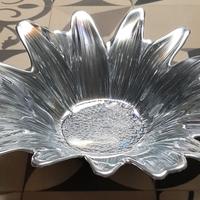 Thilia ciotola vetro argentato Girasole 