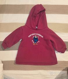 Felpa con cappuccio Emporio Armani bambina 74 cm