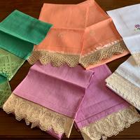 ASCIUGAMANI NUOVI IN LINO ESEGUITI A MANO