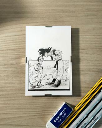 quadretto dragon ball goku vs freezer 10x15 cm