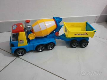 betoniera con rimorchio