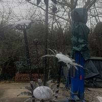 Lampada d'epoca  Rame e vetro alta 2.50