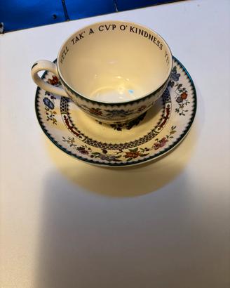 Tazza grande Spode con piatto
