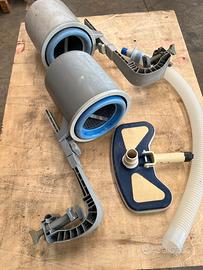 2 skimmer piscina best way e spazzolone per pulizi