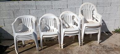 sedia sedie da giardino in plastica 