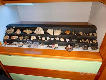 COLLEZIONE 60 MINERALI QUARZO PIRITE ELBA GRANATO