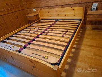 letto matrimoniale  in legno