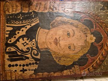 tavolette legno antico decorate