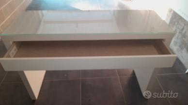 MALM Scrivania /Toeletta, bianco,120x41x78 cm
