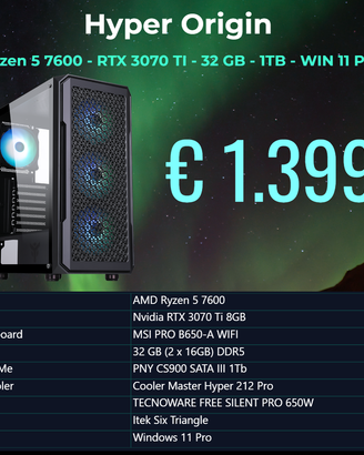 Ryzen 5 7600 | RTX 3070 TI | 32Gb | 1Tb