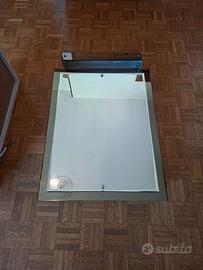 Mobile Pensile Specchio Scorrevole Bagno Acciaio