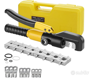 TEENO Pinza Crimpatrice Idraulica 10T con 9 paio