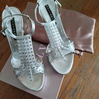 scarpe color argento 