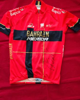 maglia originale autografata Vincenzo NIBALI firma