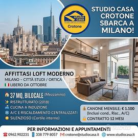 Bilocale moderno citta' studi - libero da ottobre