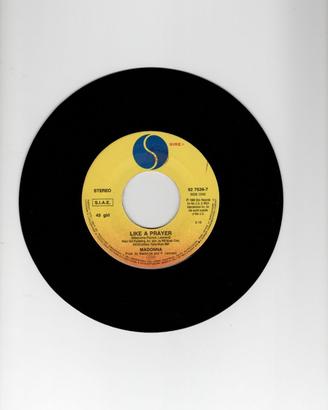 45 giri vinile Madonna Like a Prayer