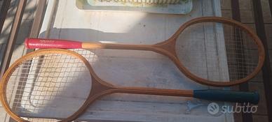 racchette dadminton (tennis padel )volano antiche