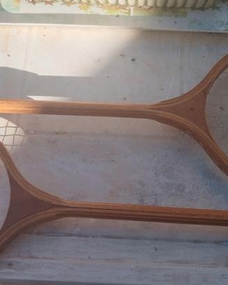 racchette dadminton (tennis padel )volano antiche