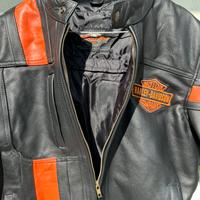 Giubbotto giacca pelle moto custom Harley tg M