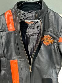 Giubbotto giacca pelle moto custom Harley tg M