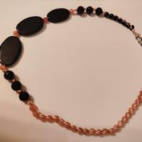 collana girocollo onice e rodonite