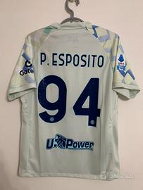 Seconda maglia Inter Pio Esposito 94 Taglia L