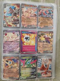 lotto 15 carte Pokemon EX e V