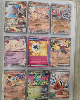 lotto 15 carte Pokemon EX e V