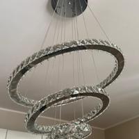 Lampadario effetto specchio