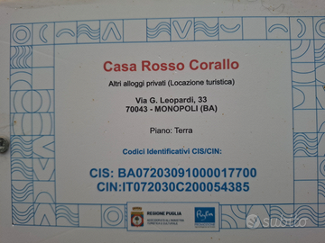 Monopoli casa vacanza