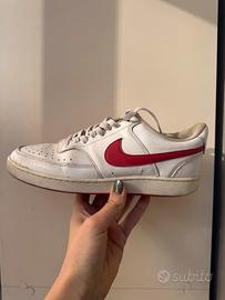 nike court vision bianche e rosse