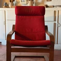 2 poltrone ikea rosse