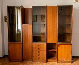 Libreria in teak Mid Century Modern anni '60/'70
