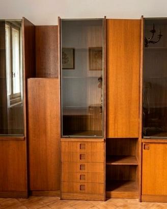 Libreria in teak Mid Century Modern anni '60/'70