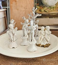 assortimento Putti in ceramica 