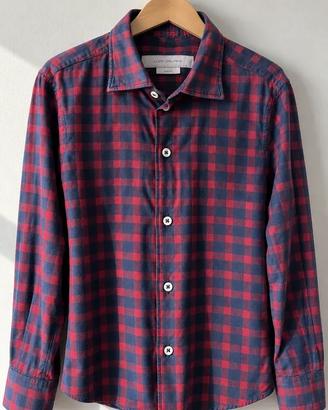 Camicia Flanella a Quadri Rossi e Blu | Taglia L
