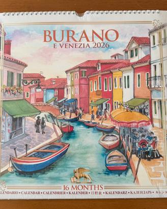 Calendario 2026 Burano e Venezia