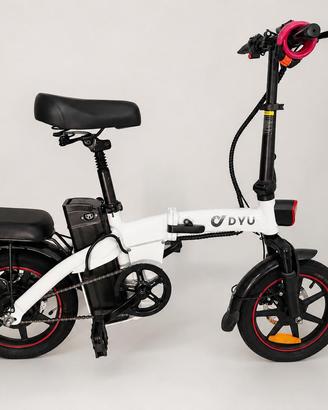 Bicicletta Elettrica Pieghevole DYU A5 14" Bianca
