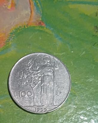 100 Lire "Minerva" del 1955
