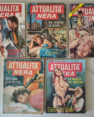 5 Fumetti rari Attualità Nera e Gialla (Anni '70
.