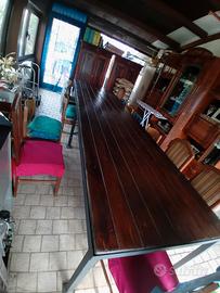 Tavolo robusto di grandi dimensioni 4 x  1,10 mt.