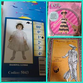 COSTUMI DI CARNEVALE 3 BAMBINE ECC. FUORIGROTTA.