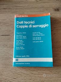 V.A.G SERVICE Dati tecnici Coppie di serraggio 