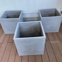 Vasi da giardino/terrazzo tipo cubo moderno