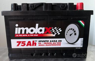 Batteria imolax 75Ah nuova con scontrino garanzia