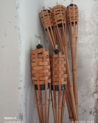 fiaccole da giardino  nuove tutte