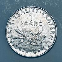 Moneta 1 Franco Francese 1976 – "La Semeuse"