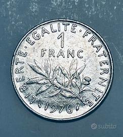 Moneta 1 Franco Francese 1976 – "La Semeuse"